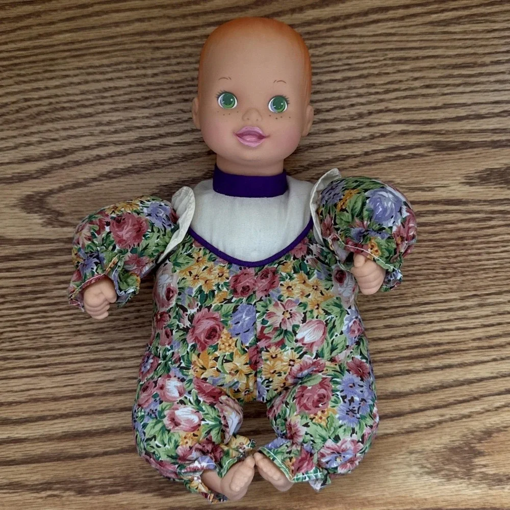 Up Up & Away Kinder-Garden Baby Doll Bottle 1999 Vintage Green Eyes Orange hair